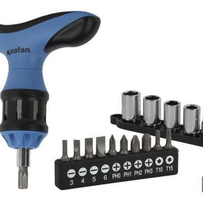 Jogo de chaves em "T" c/punho