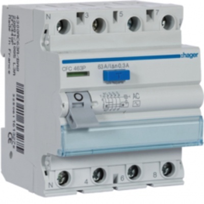 Hager Inter. Dif. 4P 63A