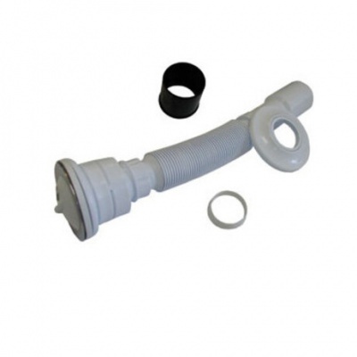 Válvula lavatório extensível branca com saída