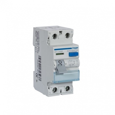 Interruptor Diferencial :Hager 2P 40A