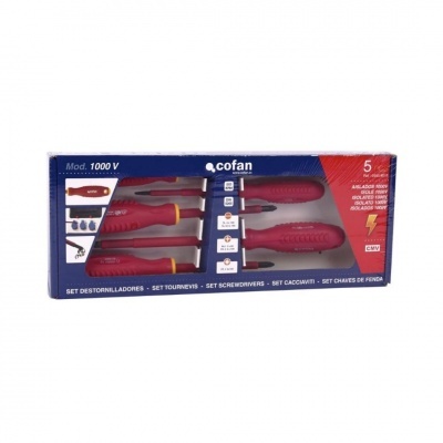 Jogo chaves de fendas isoladas - 5 pçs 1000V