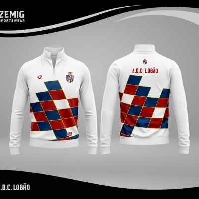 ZM-25014#Sweat de Fecho Sublimada