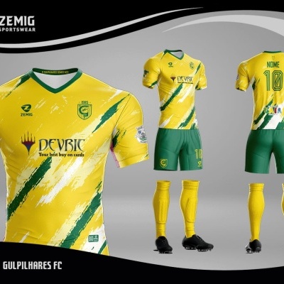 #150#kIT-ZM-5000#Conjunto sublimado (Camisola + Calção + Meia Alta)