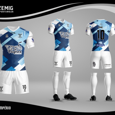 #173#kIT-ZM-5001#Conjunto sublimado (camisola + Calção + Meia Alta)