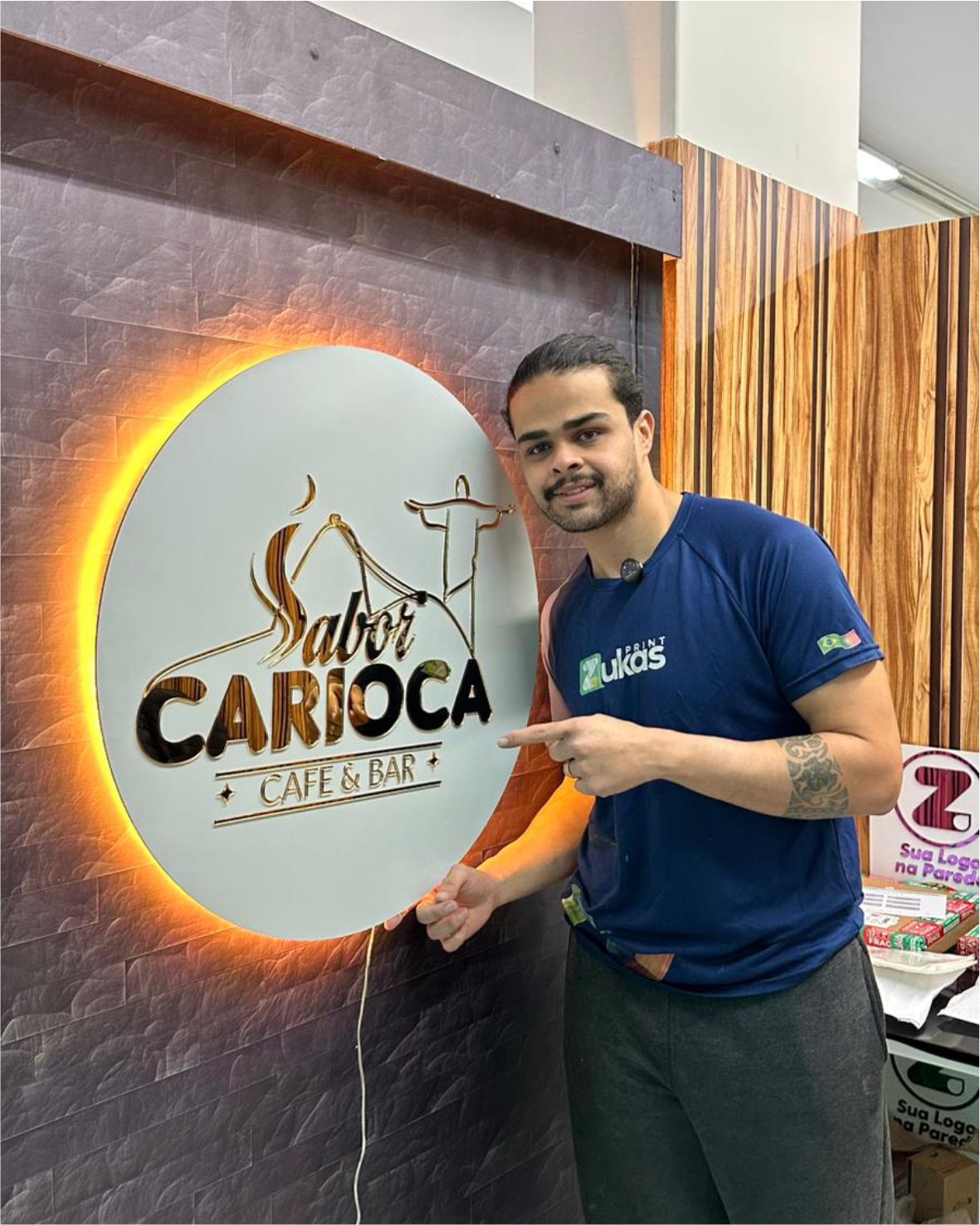 Placa de Acrílico com LED Placa de Acrílico com LED