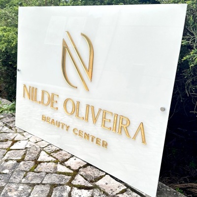 Placa em Acrílico com Fundo