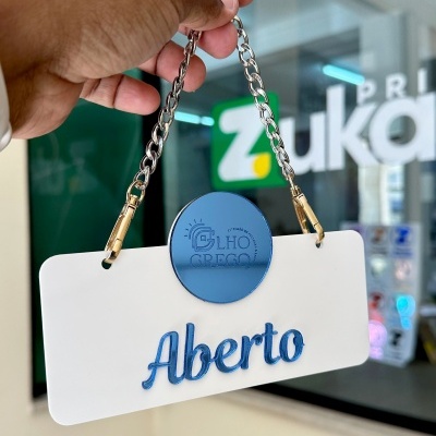 Placas Aberto / Fechado