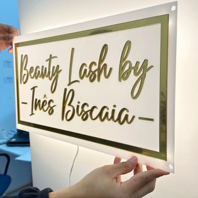 Placa de Acrílico com LED Placa de Acrílico com LED