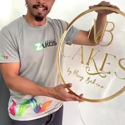 Placa de Acrílico com LED