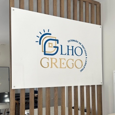 Placa em Acrílico com Fundo