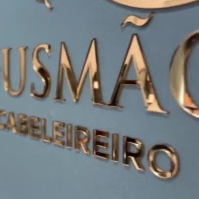 Letreiro de Acrílico Espelhado