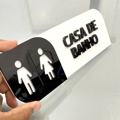 Placa de Porta Folha