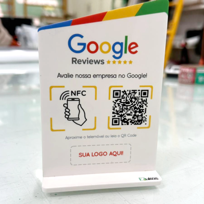 Placa Avaliação Google NFC