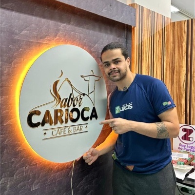 Placa de Acrílico com LED