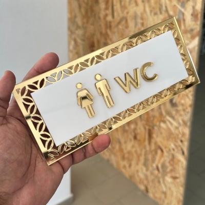 Placa de Porta Arabesco