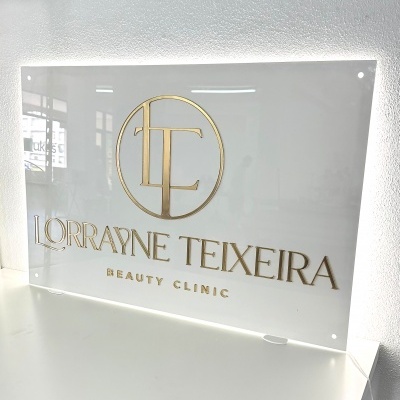 Placa de Acrílico com LED Placa de Acrílico com LED