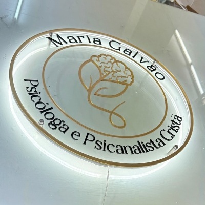 Placa de Acrílico com LED Placa de Acrílico com LED