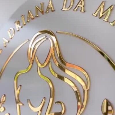 Placa em Acrílico com Fundo