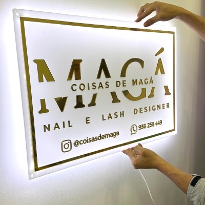 Placa de Acrílico com LED Placa de Acrílico com LED