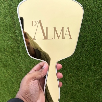 Espelho de Mão Com Logo Gravada