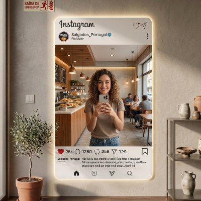 Placa Post Instagram ♥